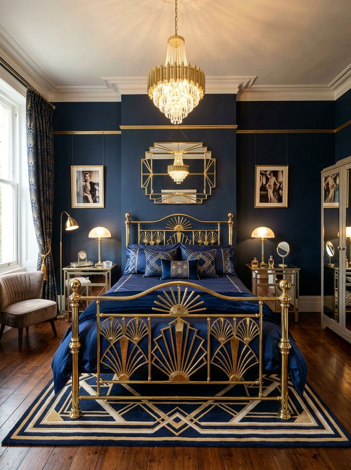 Art Deco Brass Bed - 30 bedroom brass beds