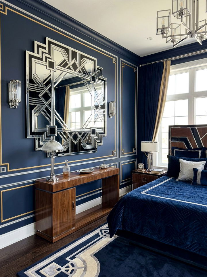 Art Deco Inspired Mirror - 30 bedroom decorative mirrors