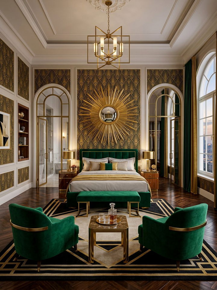 Art Deco Master Suite - 30 luxury bedroom ideas