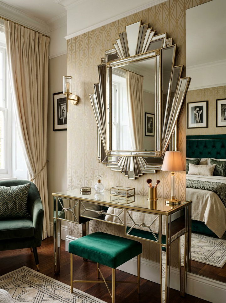 Art Deco Mirror - 30 bedroom mirrors