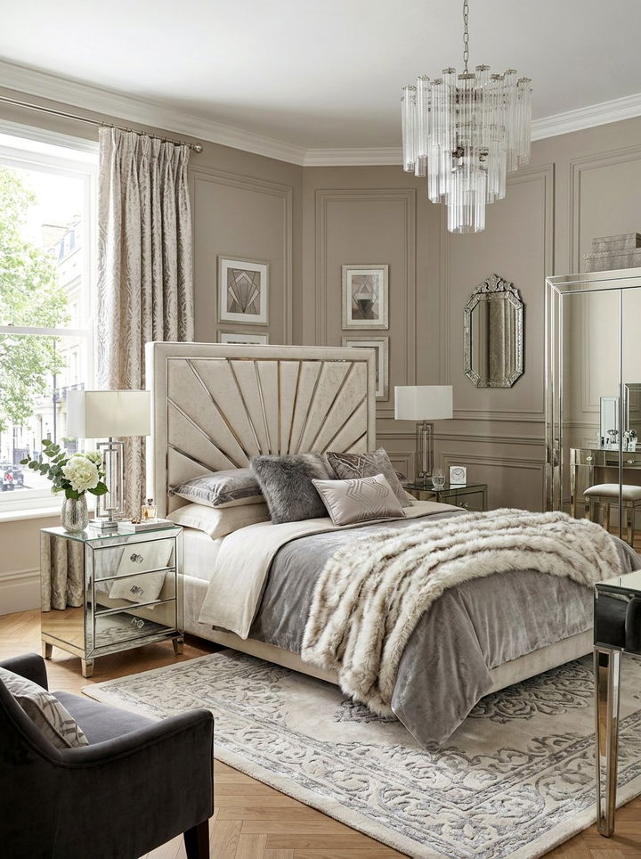 Art Deco Neutral Bedroom - 30 neutral tone bedroom ideas