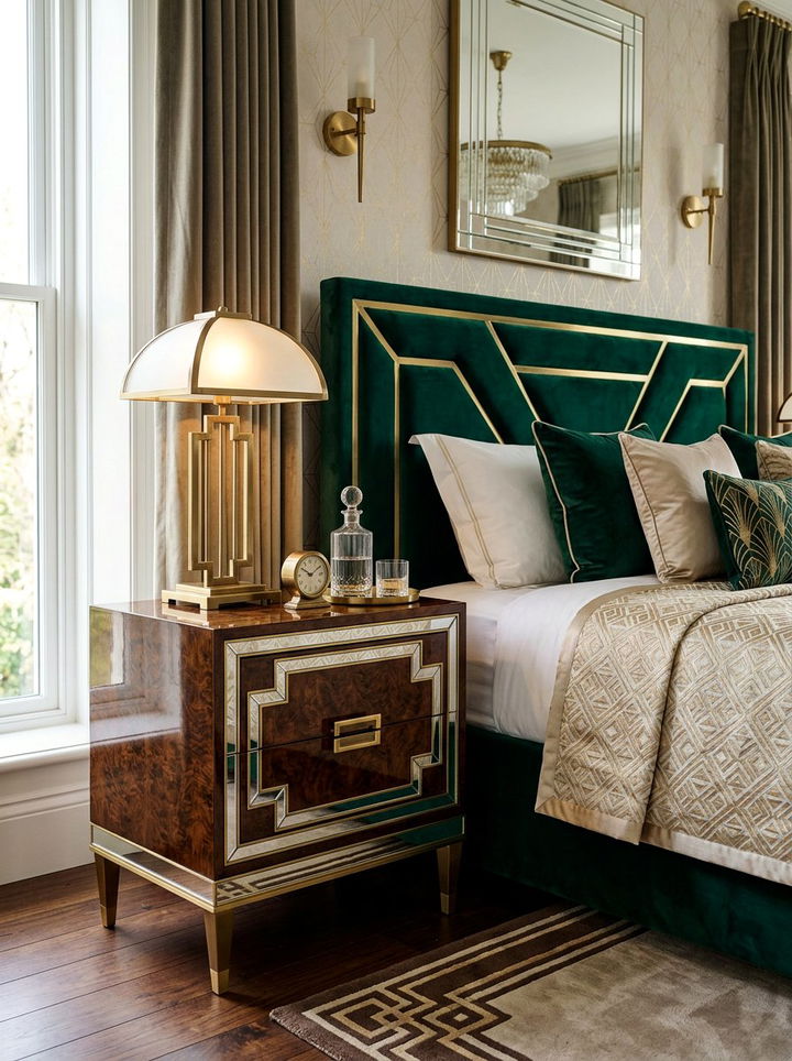 Art Deco Nightstand - 30 bedroom vintage nightstands