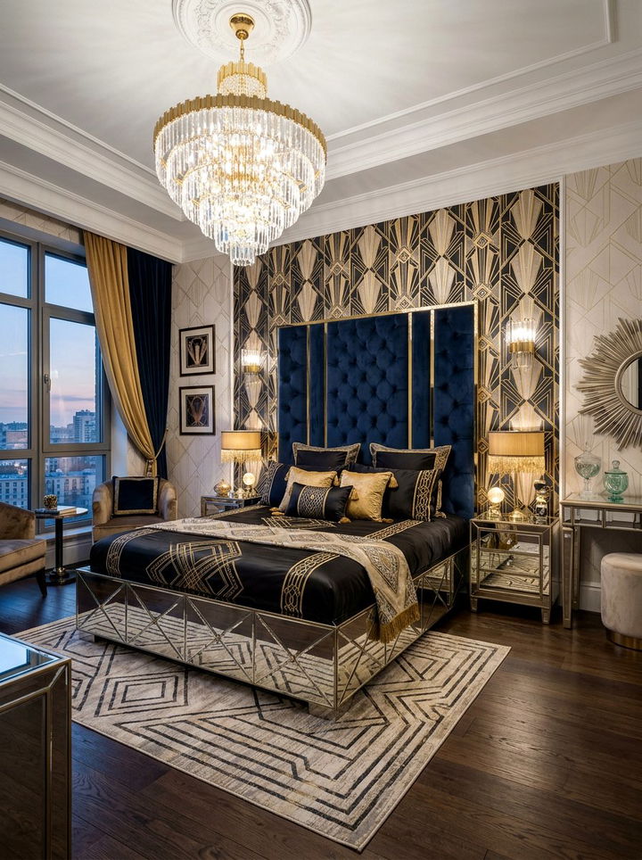 Art Deco Silk Bedroom - 30 silk bedroom ideas