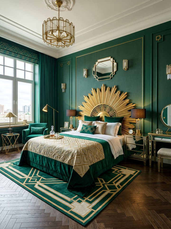 Art Deco Style Bedroom - 30 penthouse bedroom ideas