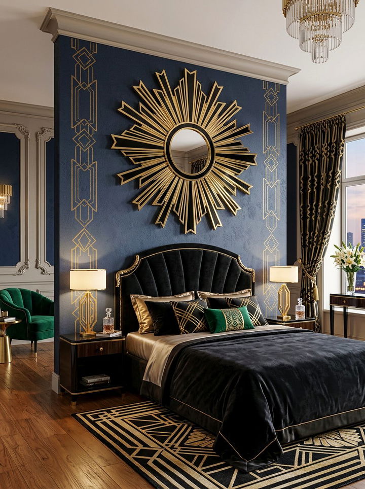 Art Deco Sunburst Mirror - 30 bedroom sunburst mirrors