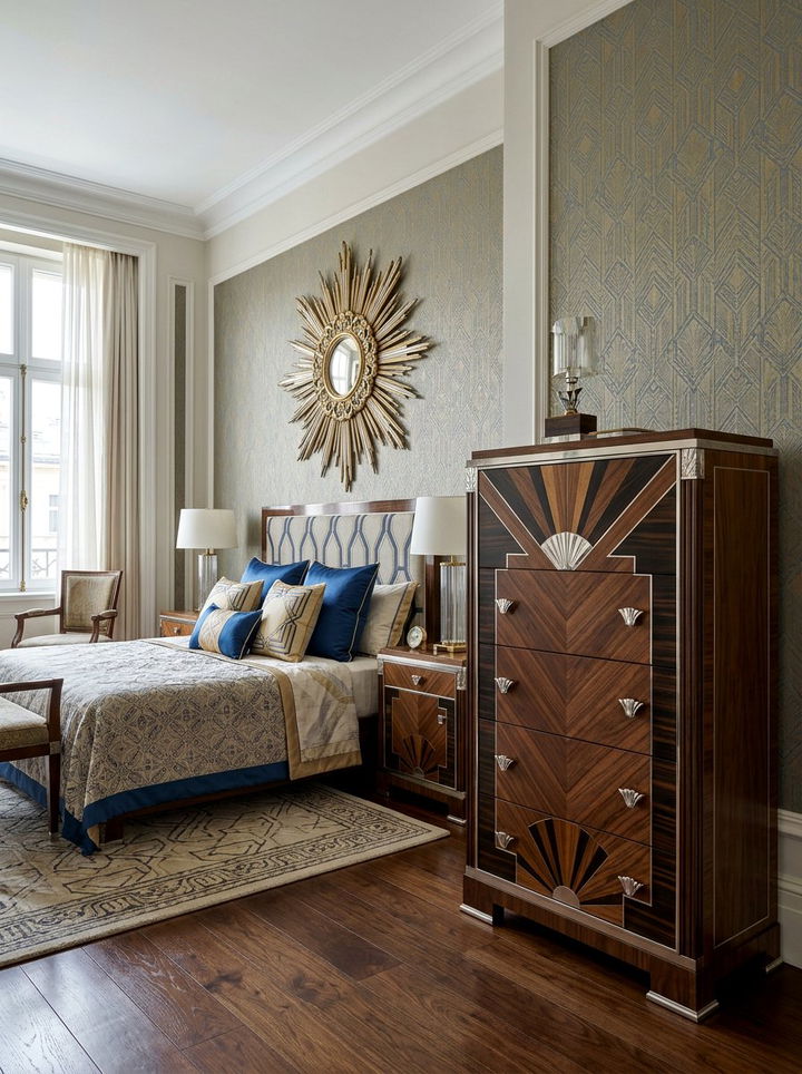 Art Deco Tall Dresser - 30 bedroom tall dressers