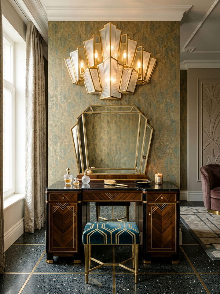 Art Deco Vanity Light - 30 bedroom vanity lights