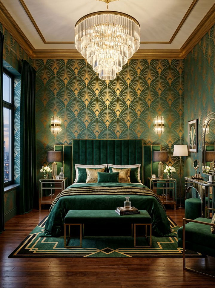 Art Deco Wallpaper - 30 bedroom removable wallpapers