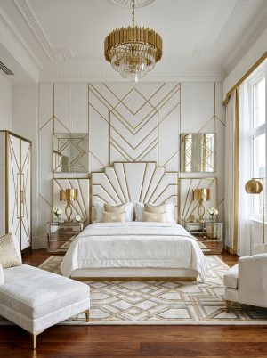 Art Deco White Bedroom