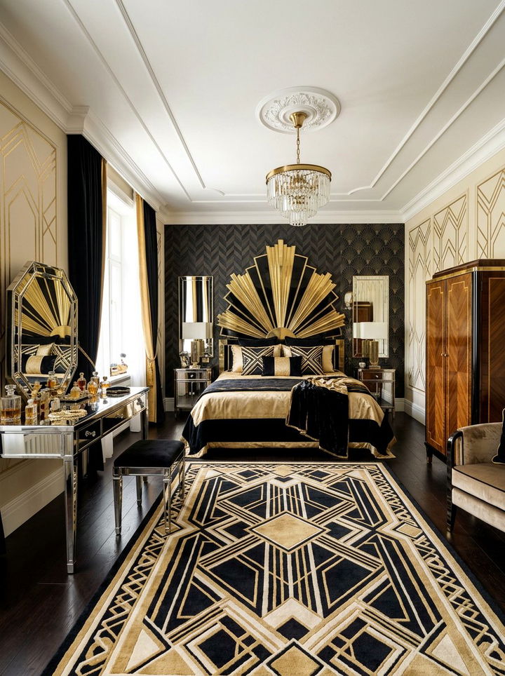Art Deco bedroom - 30 historic home bedroom ideas