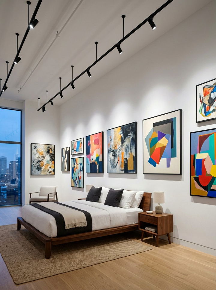 Art Gallery Bedroom Track Lighting - 30 bedroom track lighting ideas