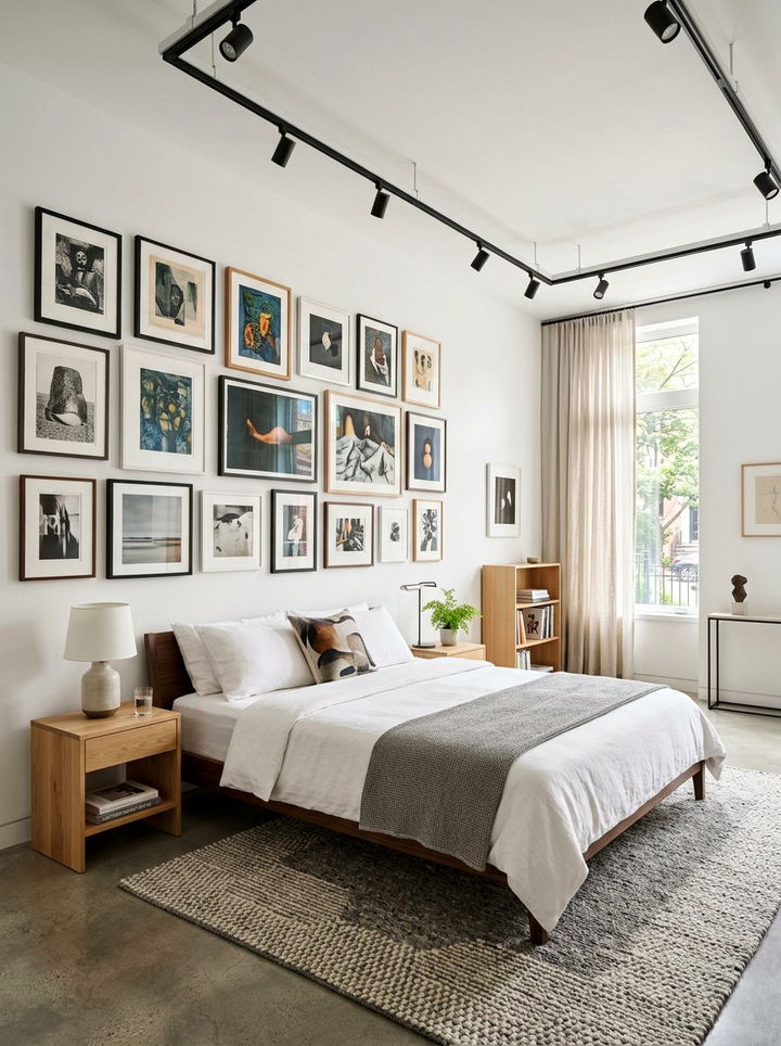 Art Gallery Inspired Bedroom - 30 young adult bedroom ideas