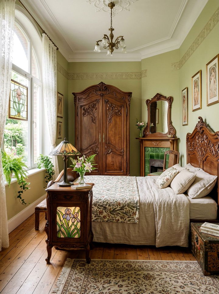 Art Nouveau Furniture - 30 Edwardian bedroom ideas