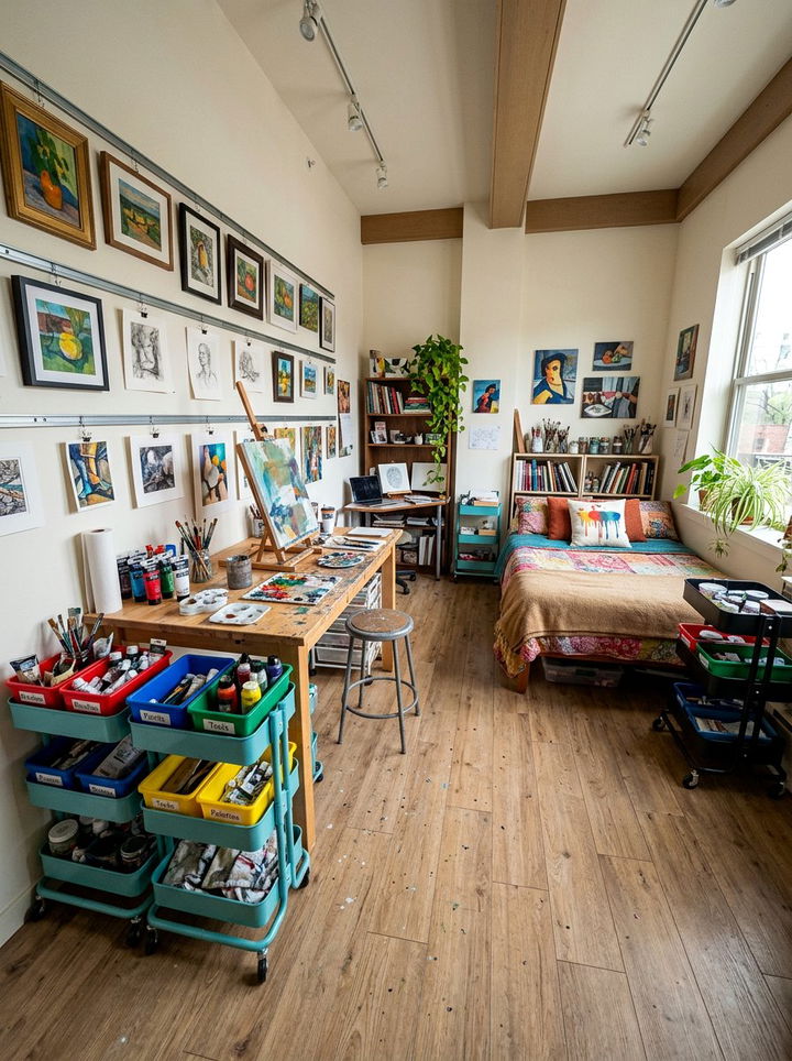 Art Studio Inspired Bedroom - 30 girls bedroom ideas