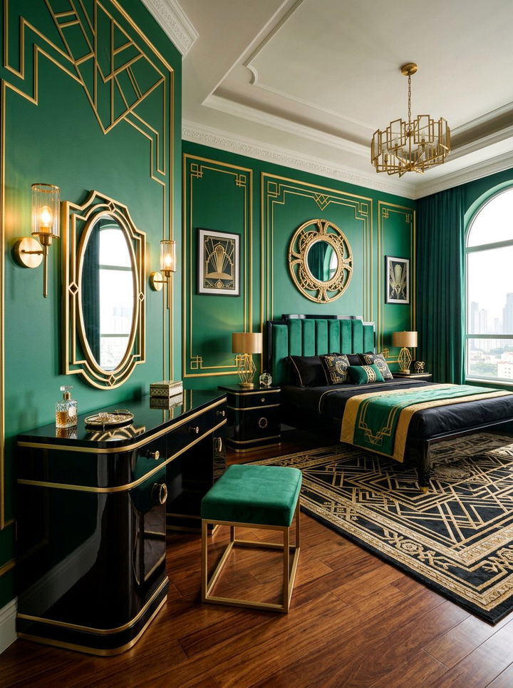 Art deco black bedroom decor - 30 bedroom black furniture ideas