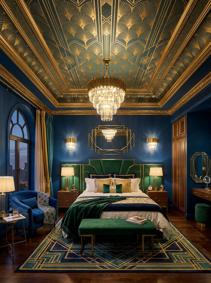 Art deco ceiling wallpaper - 30 bedroom ceiling wallpapers