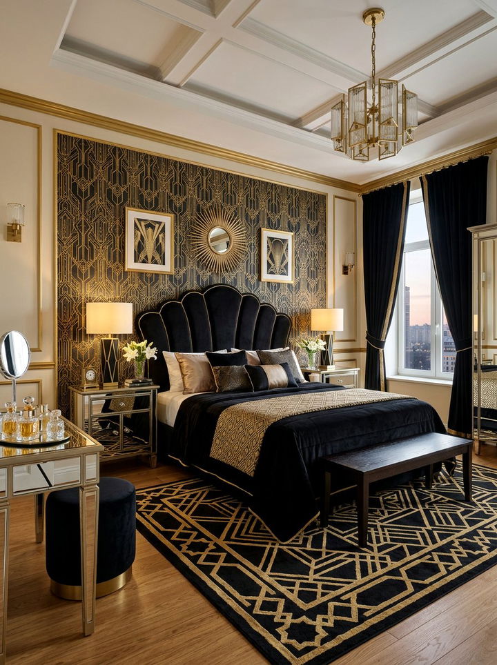 Art deco master bedroom - 30 empty nester bedroom ideas