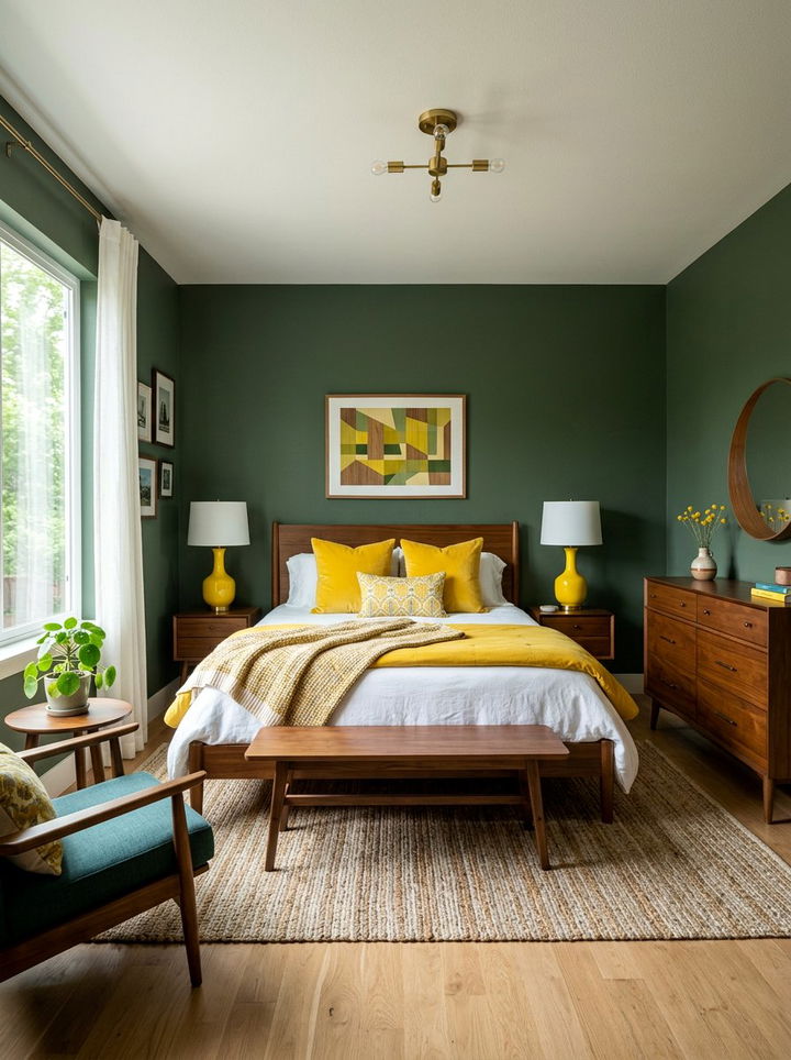 30 Fresh Yellow Green Bedroom Ideas for a Lively Atmosphere
