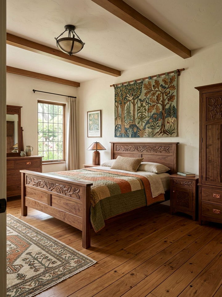 Arts and Crafts bedroom furniture - 30 period home bedroom ideas
