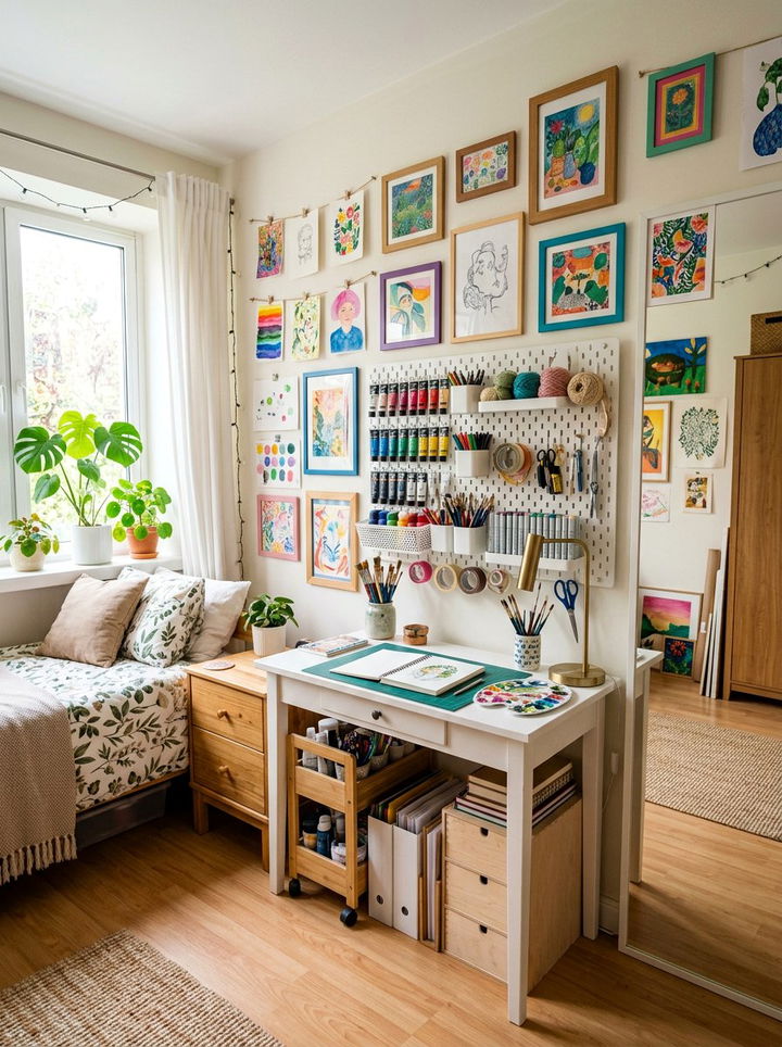 Arts and crafts station bedroom - 30 toddler bedroom ideas
