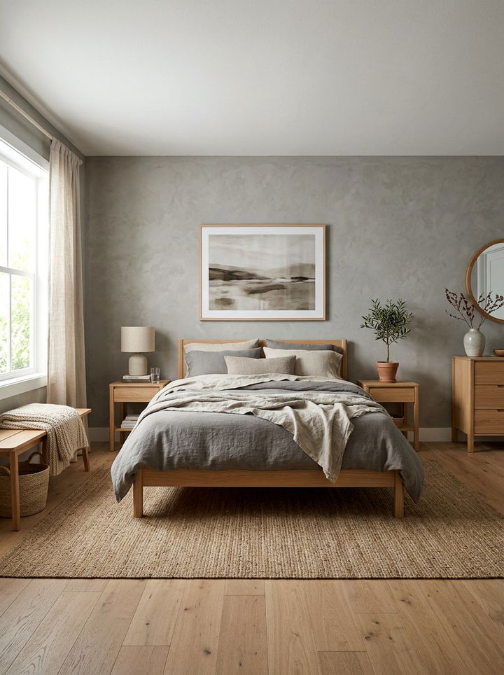 Ash Gray Bedroom - 30 dark neutral bedroom ideas