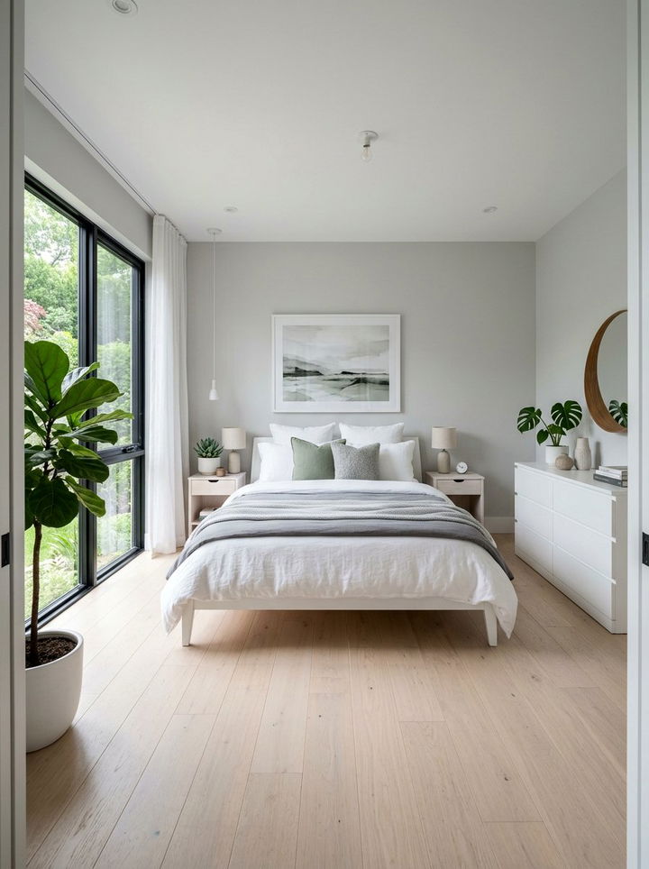 Ash Gray Modern Bedroom - 30 minimalist gray bedroom ideas