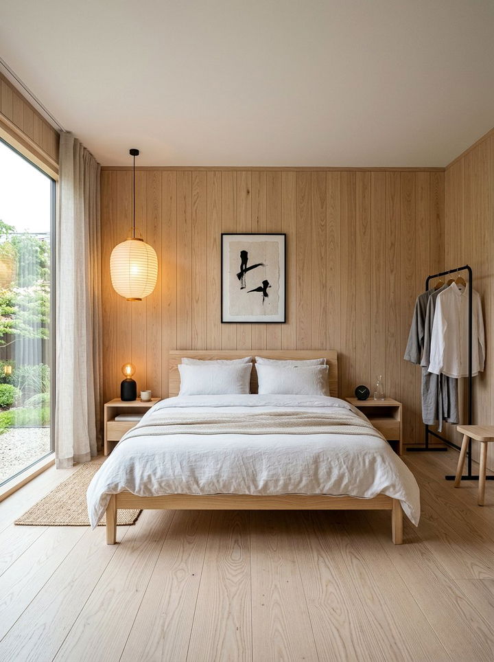 Ash Wood Japandi Bedroom - 30 japandi bedroom color ideas