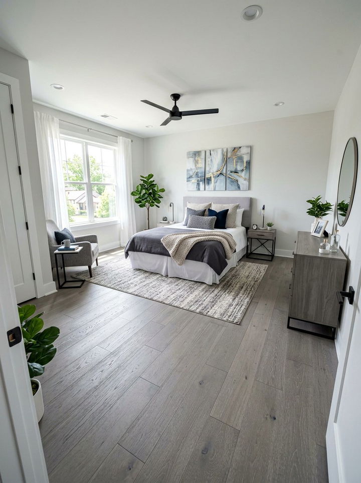 Ash grey floor bedroom - 30 contemporary grey bedroom ideas