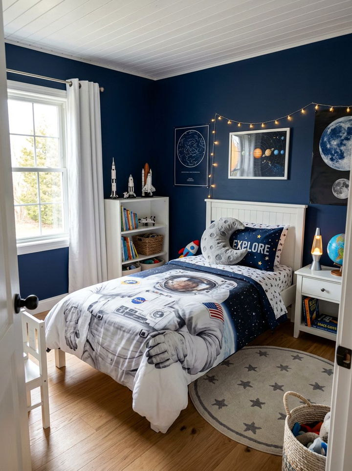 Astronaut Bedding Set - 30 solar system bedroom ideas