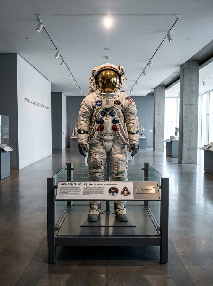 Astronaut suit display - 30 astronaut bedroom ideas