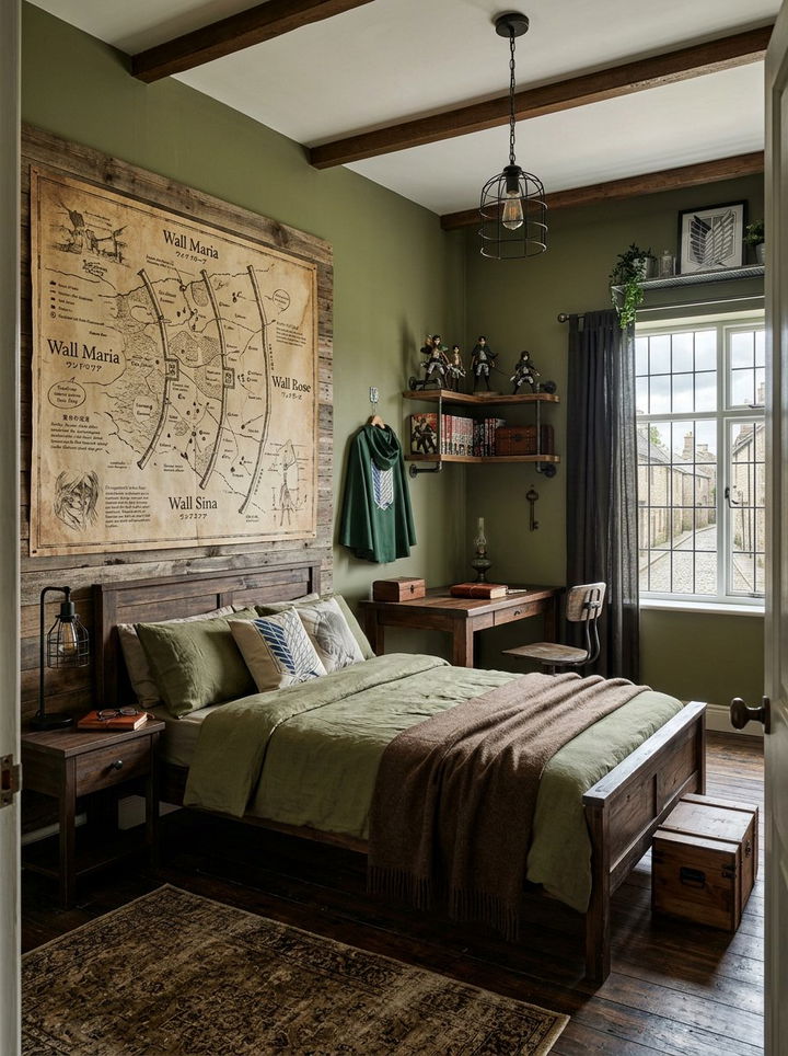 Attack On Titan Bedroom - 30 manga bedroom ideas