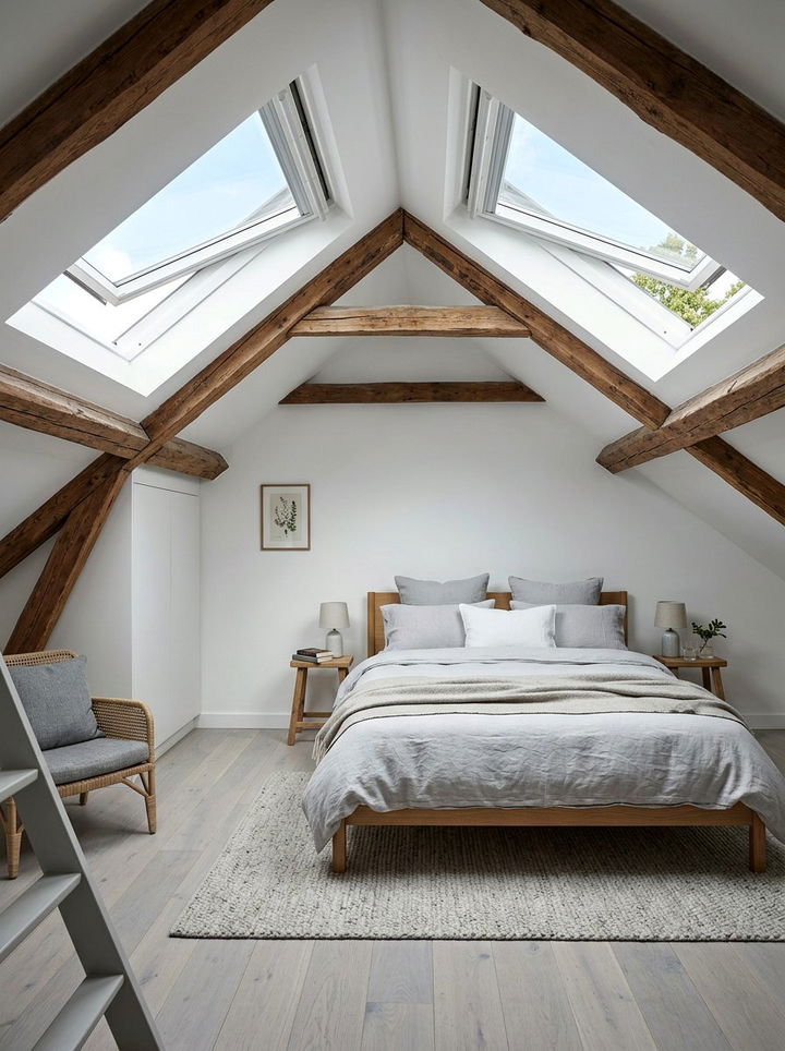 Attic Bedroom - 30 room to bedroom conversion ideas