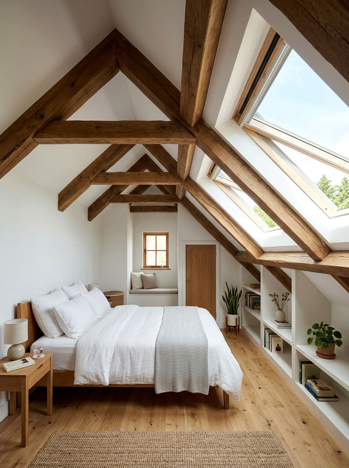 Attic Bedroom - 30 bedroom remodel ideas