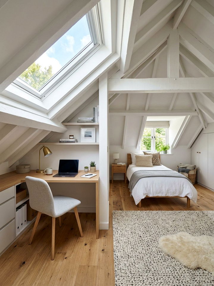 Attic Bedroom Built In Desk - 30 bedroom built-in desks