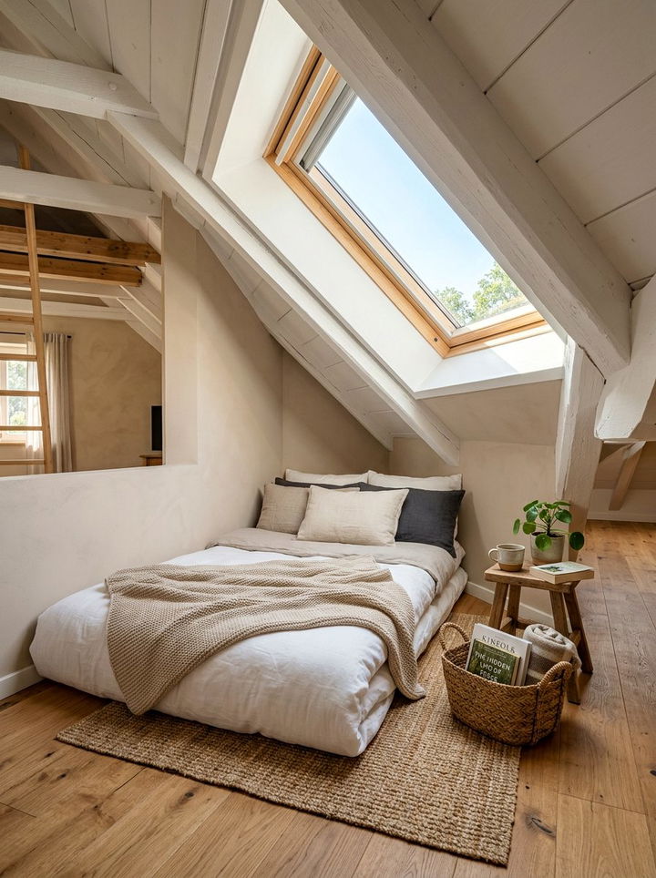 Attic Bedroom Futon Nook - 30 bedroom futon ideas