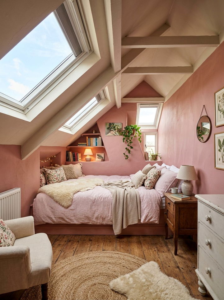 Attic Bedroom Pink Walls - 30 bedroom dusty pink walls