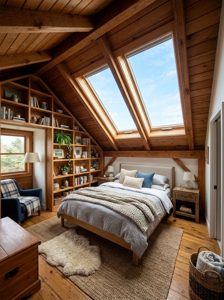 Attic Master Bedroom Skylight Design - 30 couples bedroom ideas
