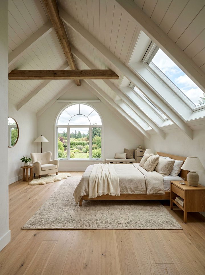 Attic Master Bedroom With Skylights - 30 spacious bedroom ideas