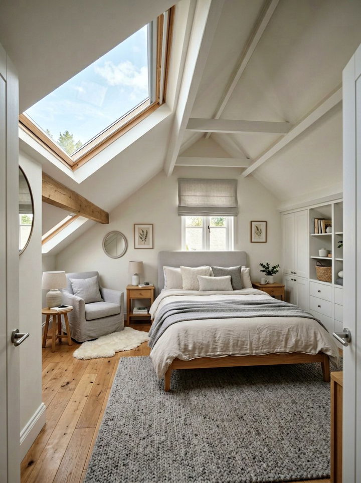 Attic Neutral Bedroom - 30 cool neutral bedroom ideas
