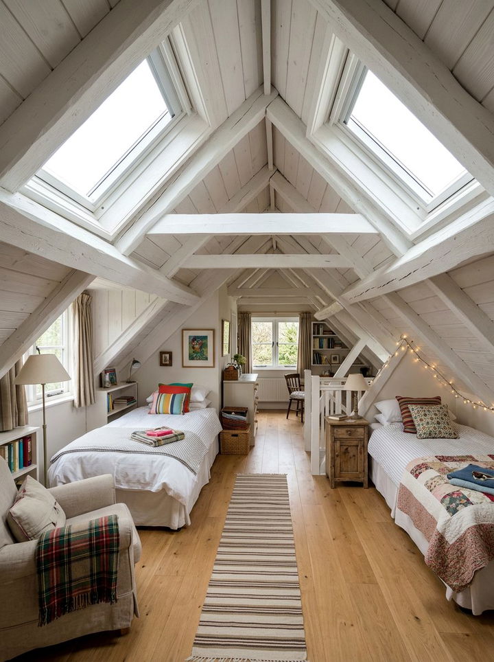Attic Shared Bedroom - 30 twin siblings bedroom ideas