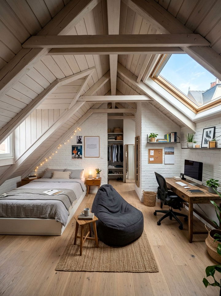 Attic Teen Suite - 30 multigenerational bedroom ideas