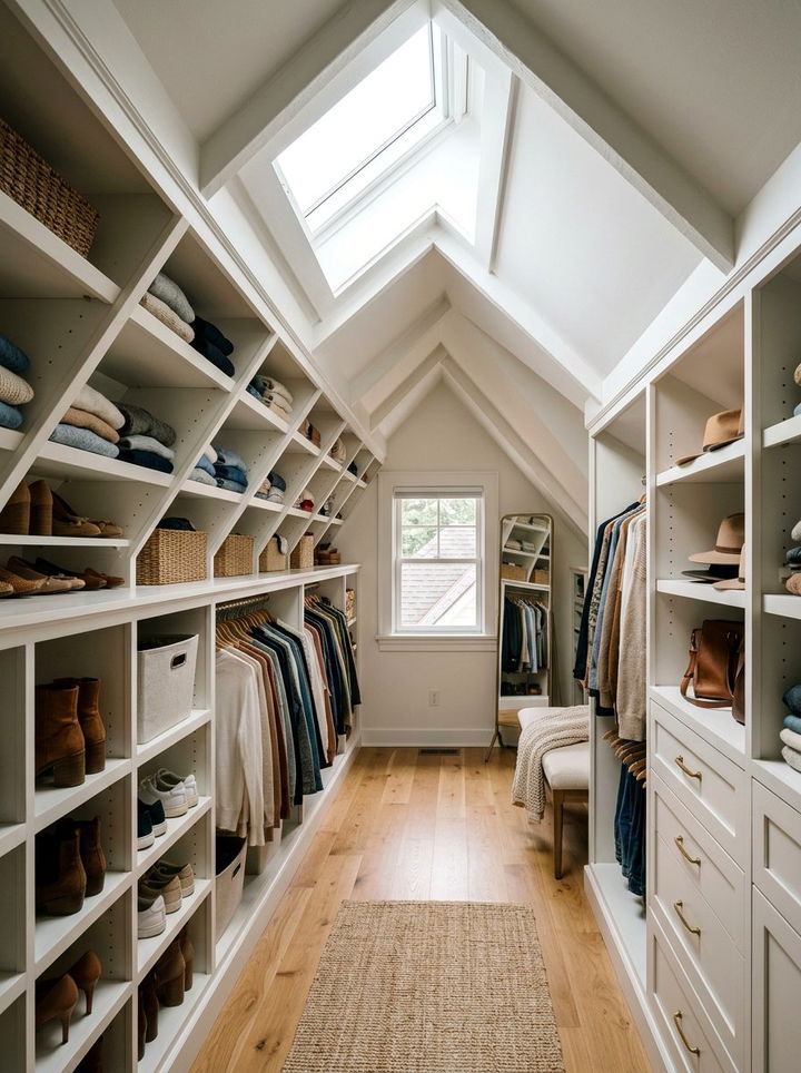 Attic Walk In Closet Conversion - 30 bedroom walk-in closets