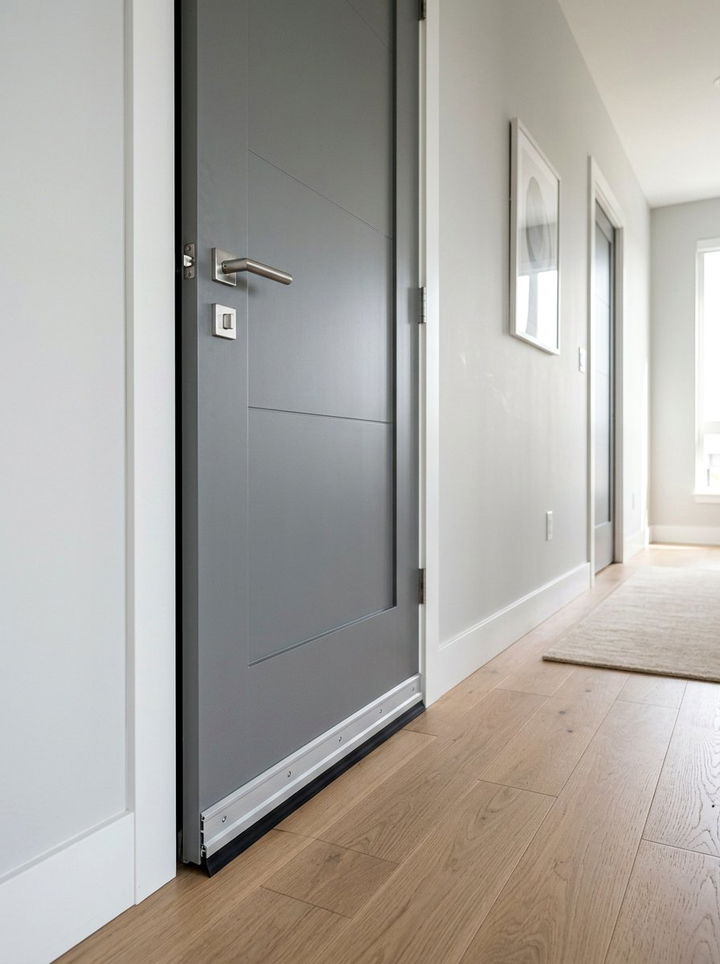 Automatic Door Bottom - 30 bedroom soundproofing ideas