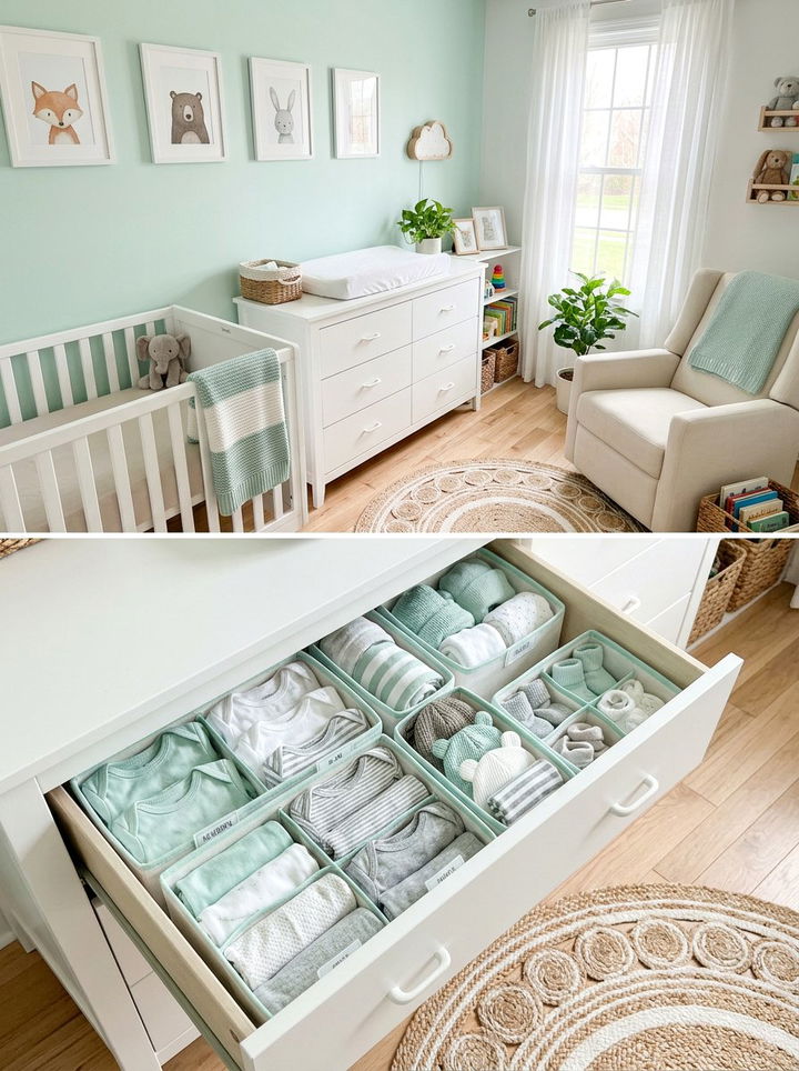 Baby Clothes Organizer - 30 bedroom drawer organization ideas