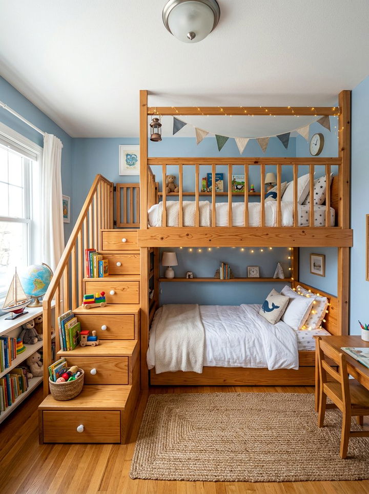 Balcony style bunk bed - 30 princess bedroom ideas