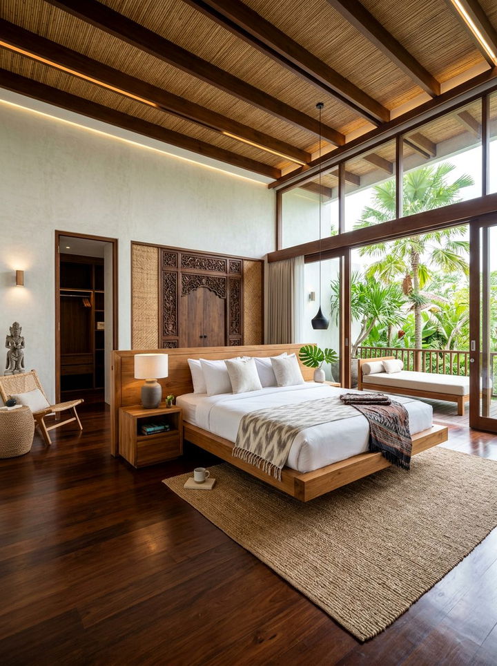 Balinese Floating Bed - 30 Balinese bedroom ideas