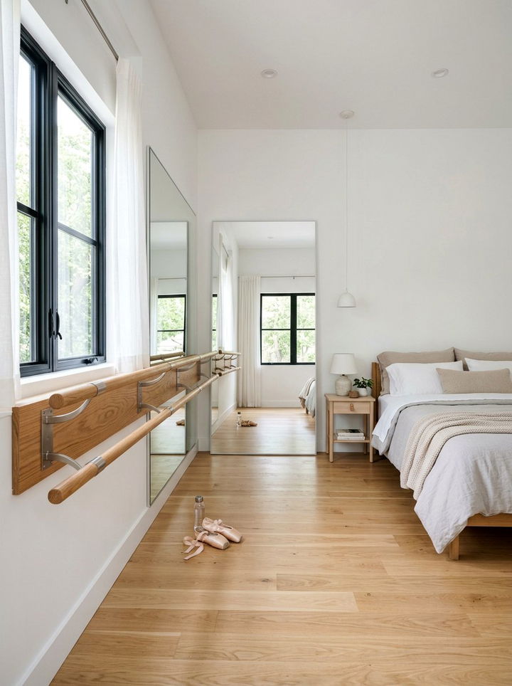 Ballet Barre Bedroom - 30 dance bedroom ideas
