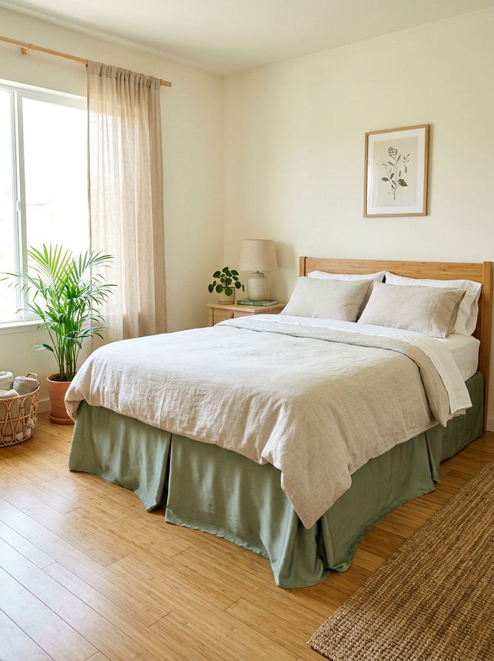 Bamboo Bed Skirt - 30 bedroom dust ruffles