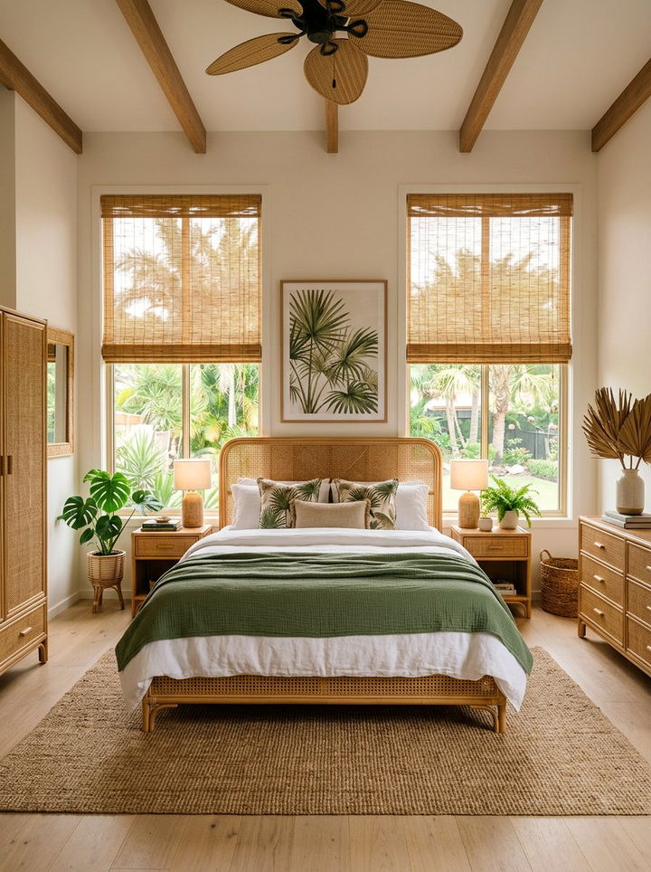 Bamboo Blinds - 30 bedroom temperature control ideas
