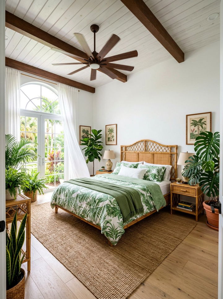 Bamboo Cane Furniture Set - 30 handcrafted bedroom ideas